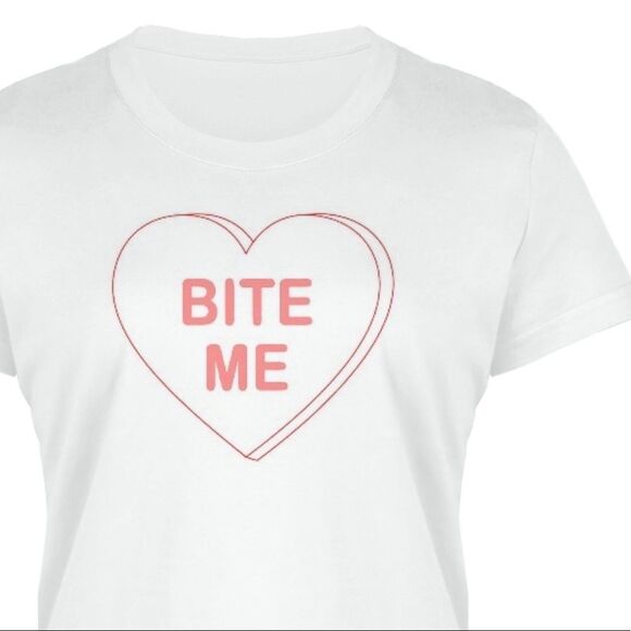 Anti-Valentine’s Day, Conversation Heart Tee, Slim Fit, Size S-3X - Picture 4 of 10